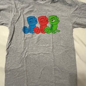 Disney Rapunzel Pascal T-Shirt with Colorful Chameleon Print